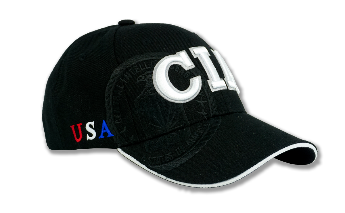 CIA Embroidered Baseball Cap Black – Abe's Gifts Washington DC