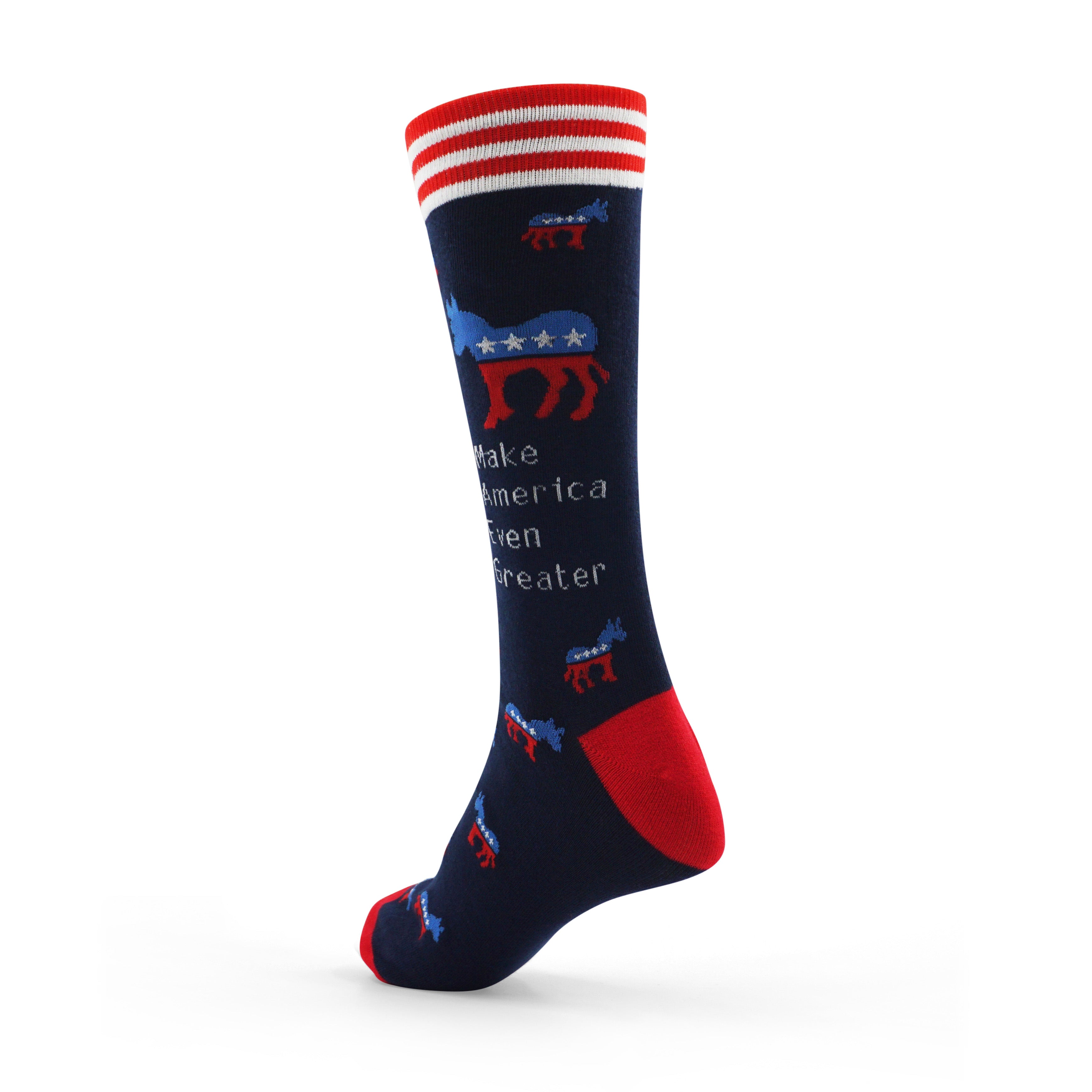 "Make America Even Greater" Democratic Socks