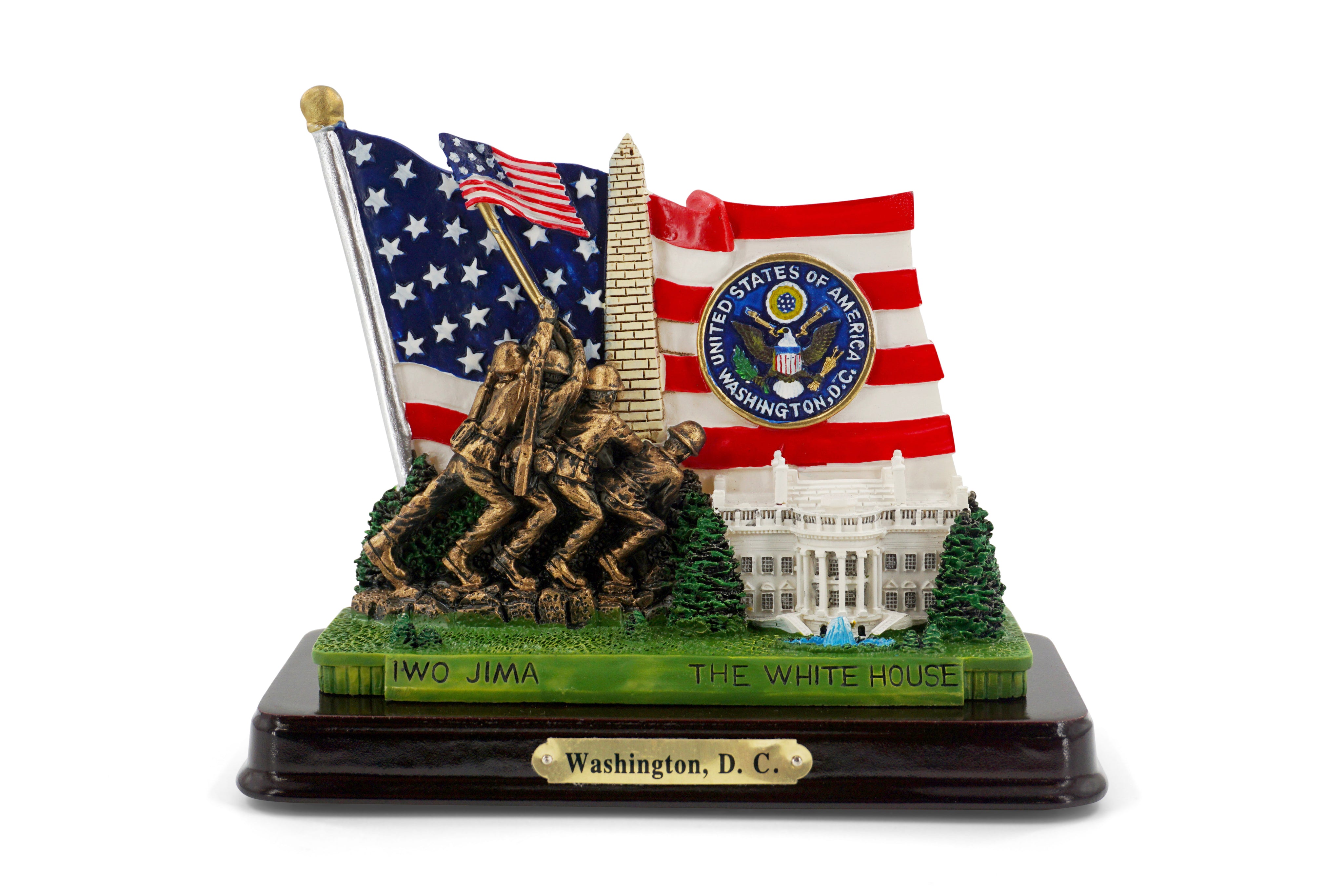 Iwo Jima Flag Raising with Washington, D.C. Landmarks