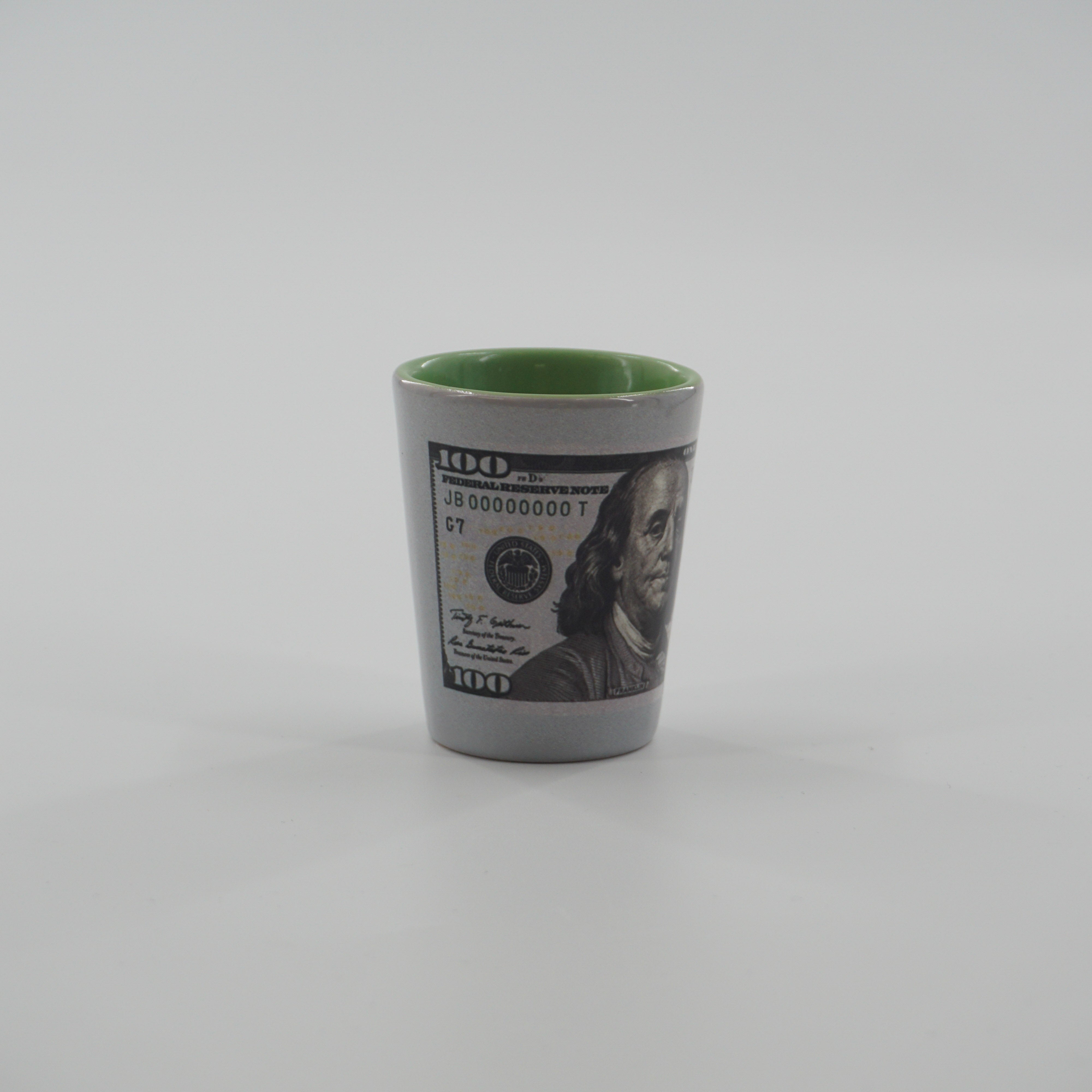 SHOT GLASS $100 BILL