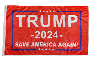 TRUMP 2024 SAVE AMERICA FLAG