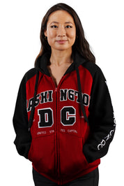 Washington DC Zipper Hoodie TWO TONE