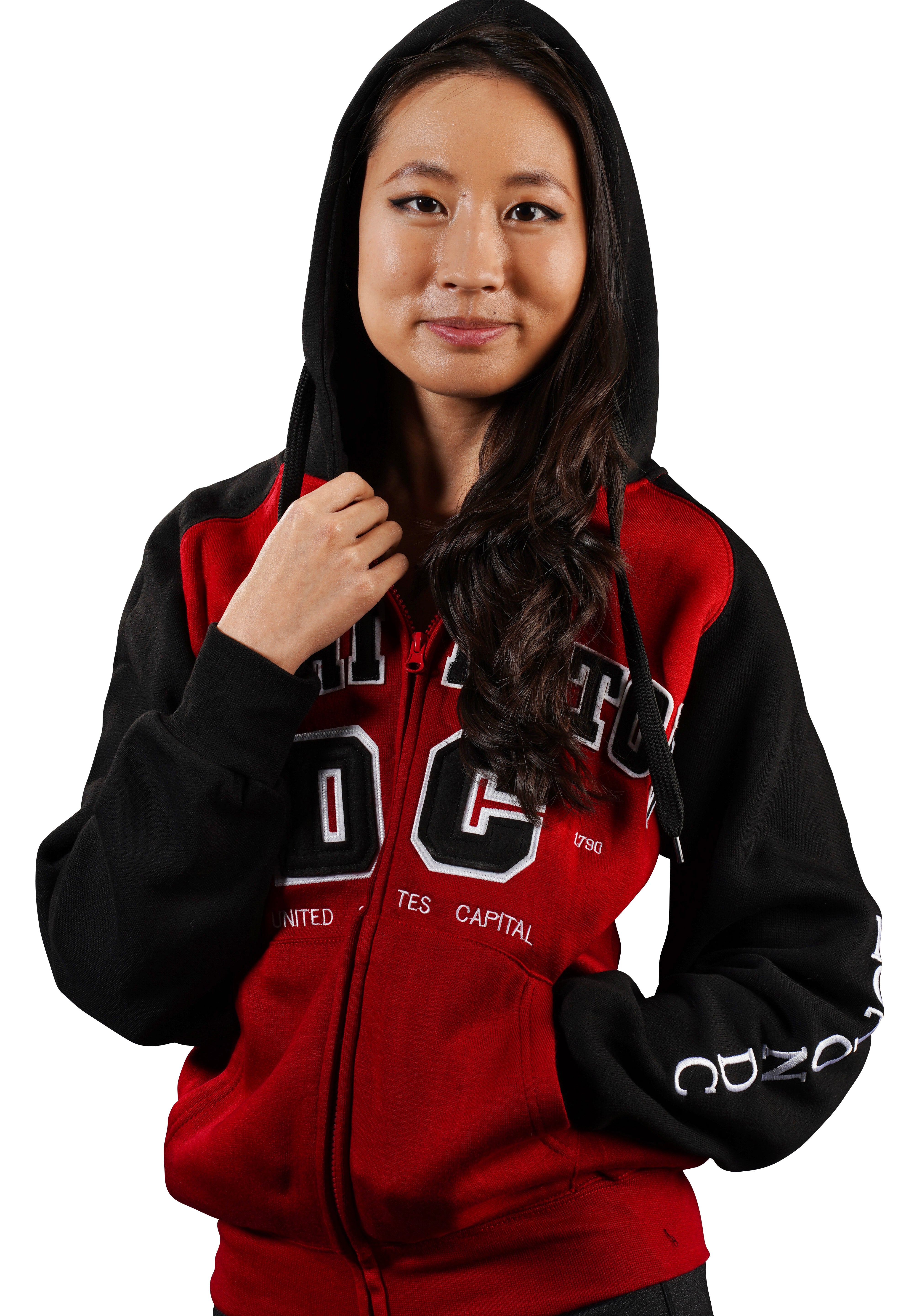 Washington DC Zipper Hoodie TWO TONE