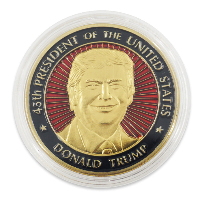 DONALD TRUMP 45TH PRESIDENT GOLD COIN