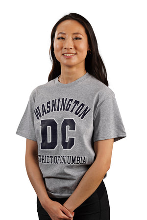 Washington DC Arc Navy Letters T-Shirt