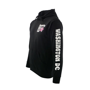 Washington DC Hoodie "Catch the Vibes" Black