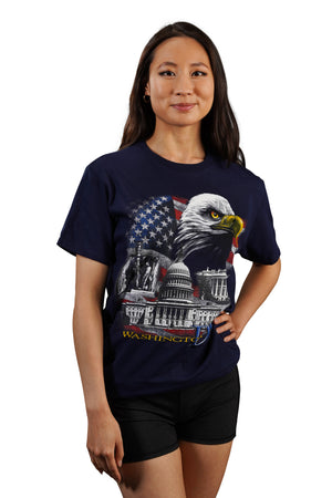 Washington DC T-shirt Eagle Panorama