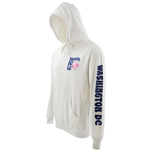 Washington DC Hoodie "Catch the Vibes" White