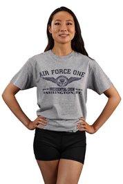 Washington DC Air Force 1 Crew Gray T-Shirt