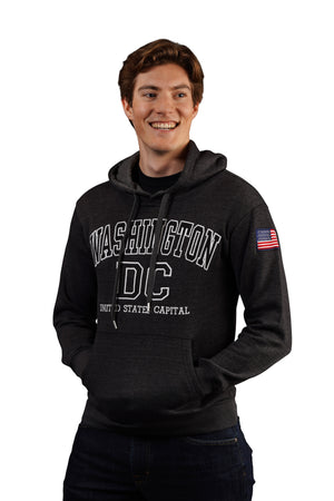 Washington DC Hoodie Sweatshirt Charcoal