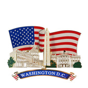 Washington DC 3D Panoramic Metal Ornament