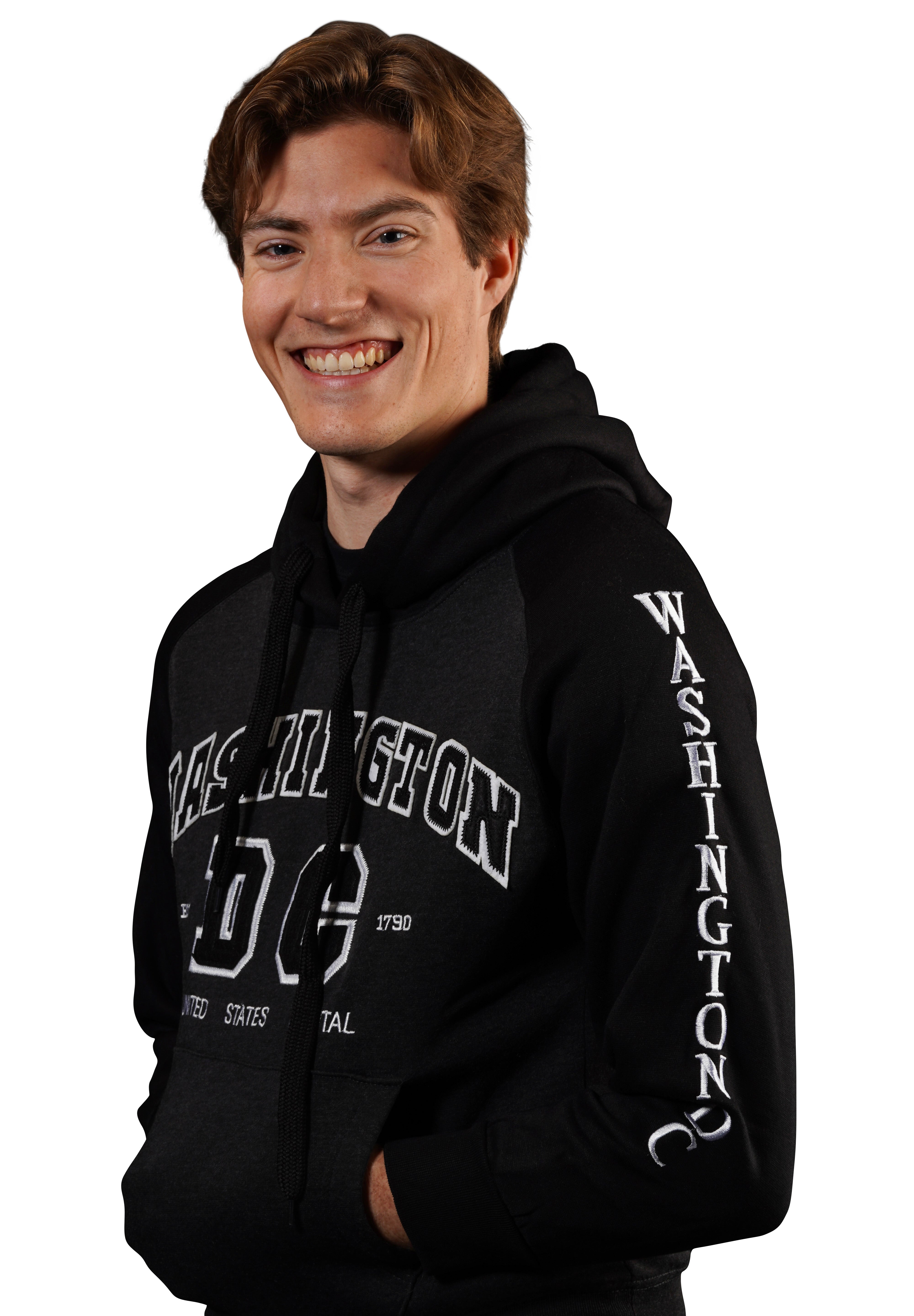 Washington DC Hoodie Big DC Two Tone