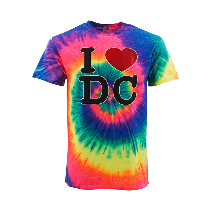 I Heart DC Rainbow Tie Dye T-Shirt