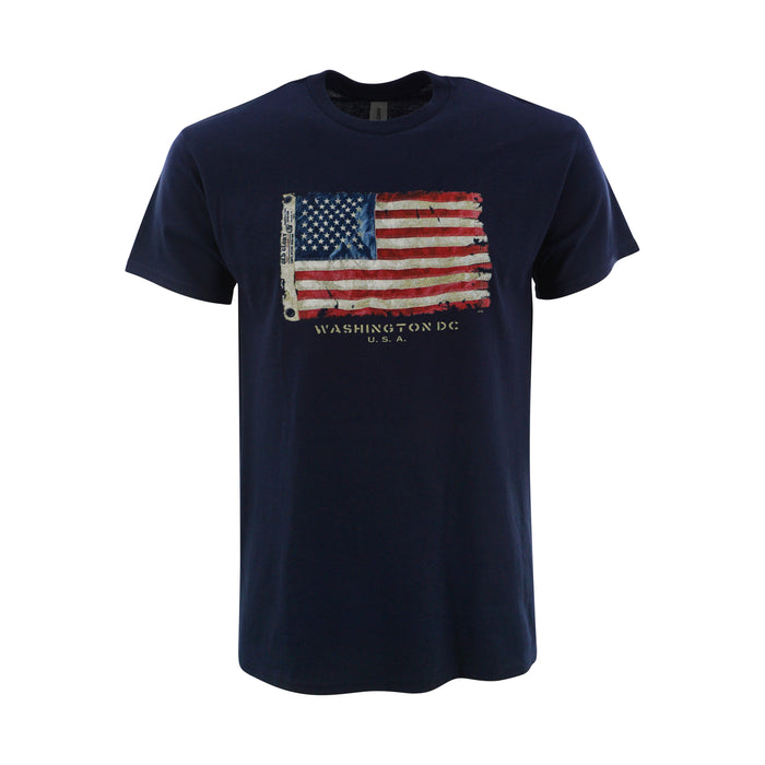 Old Glory Flag Washington DC Navy T-Shirt