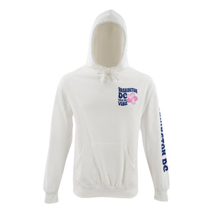 ADULT HOODIE VIBES FLOWER WHITE