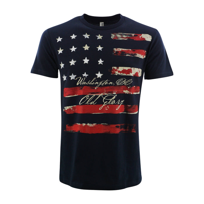 Washington DC USA Flag Distress T-Shirt