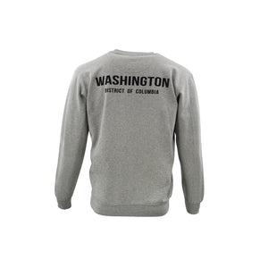 ADULT CREWNECK DC CREW WASHINGTON DC BACK GREY