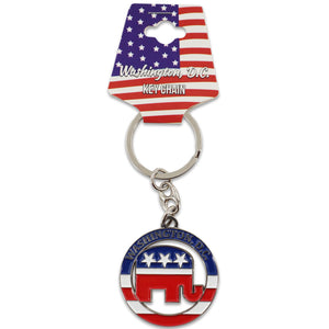 REPUBLICAN METAL KEYCHAIN