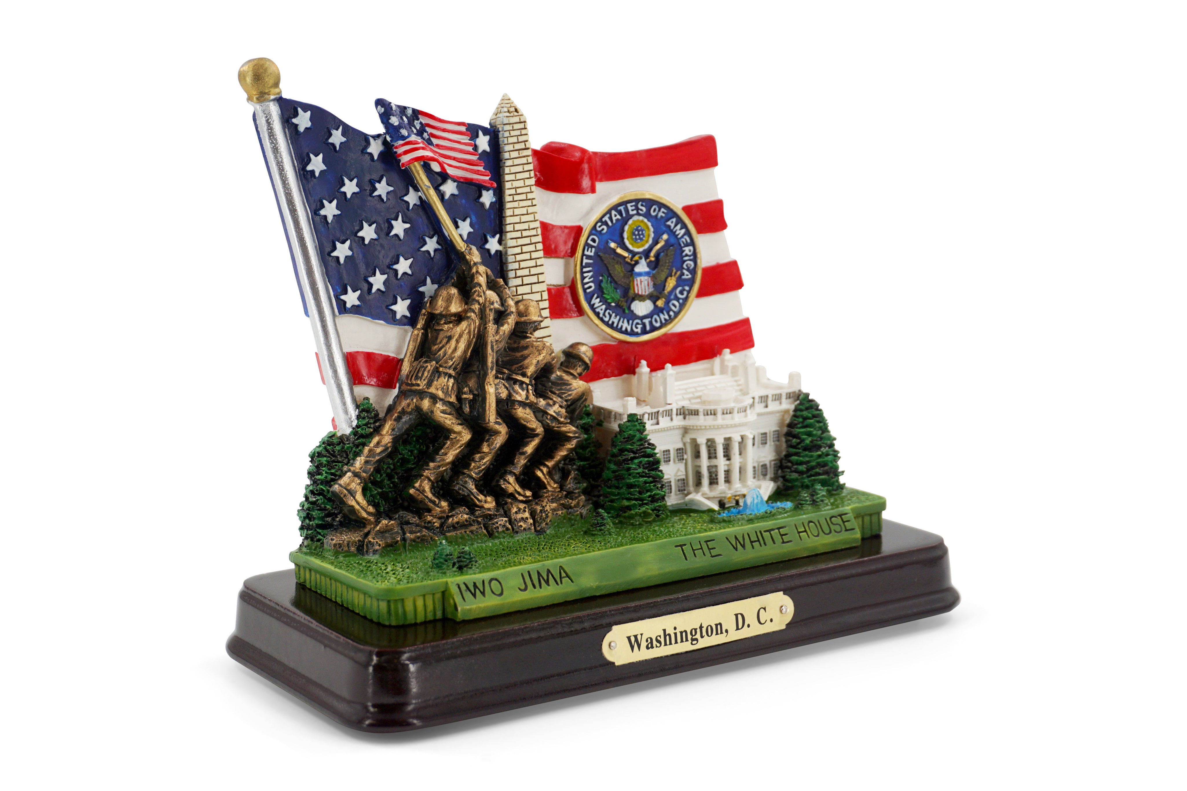 Iwo Jima Flag Raising with Washington, D.C. Landmarks