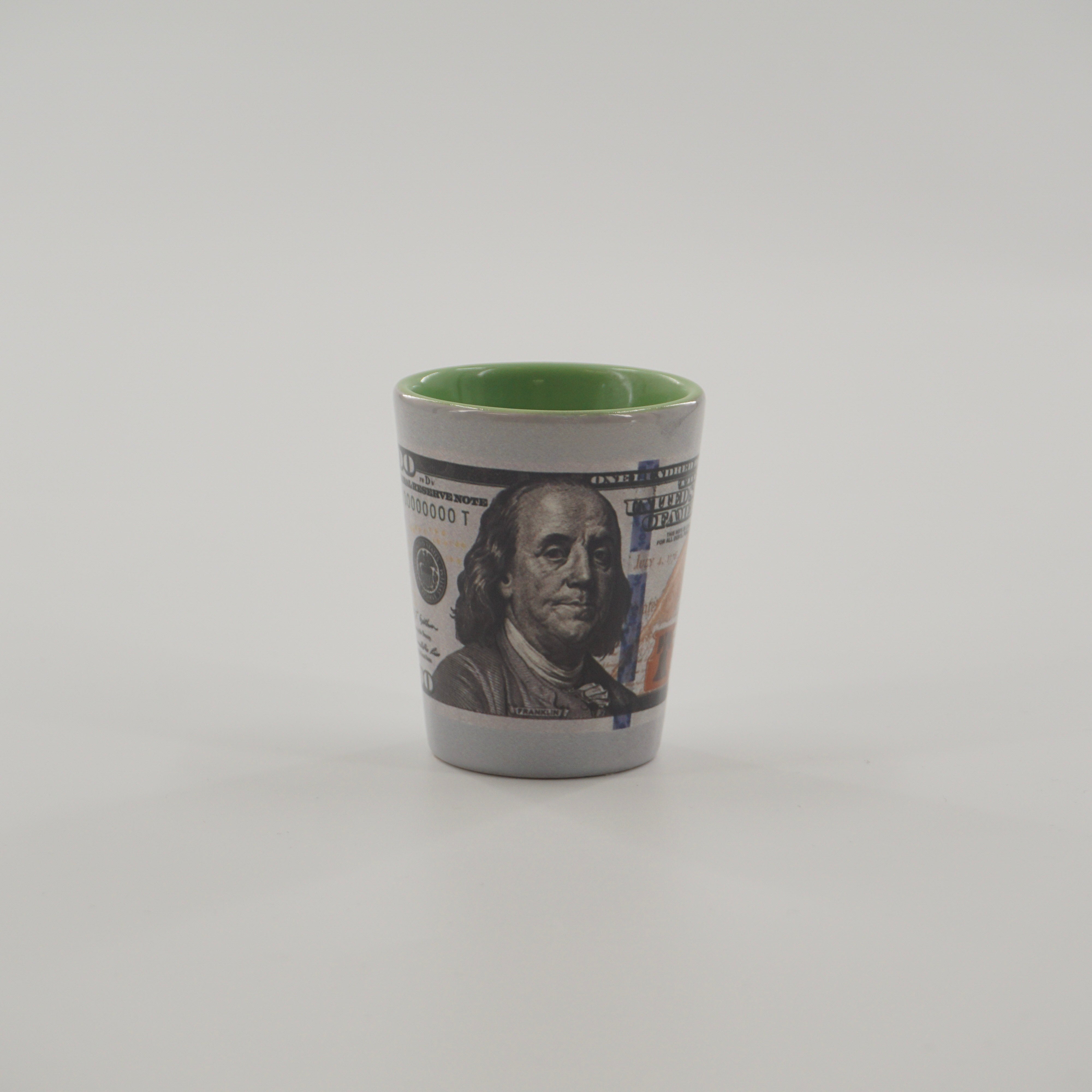 SHOT GLASS $100 BILL