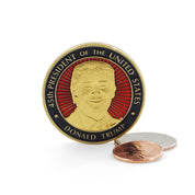 DONALD TRUMP 45th PRESIDENT GOLD COIN