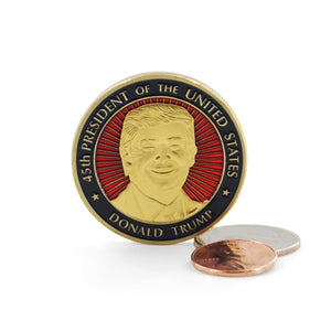 DONALD TRUMP 45TH PRESIDENT GOLD COIN