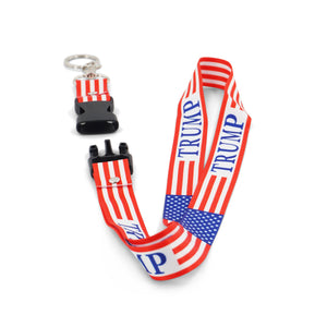 TRUMP FLAG DESIGN LANYARD