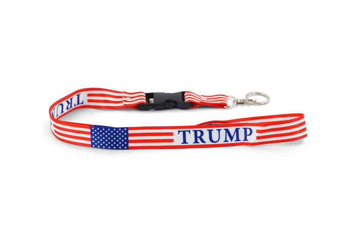 TRUMP FLAG DESIGN LANYARD