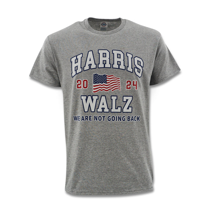 HARRIS AND WALZ "WE ARE NOT GOING BACK" GREY SHIRT