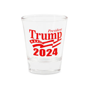 President Trump 2024 Clear Shot Glass