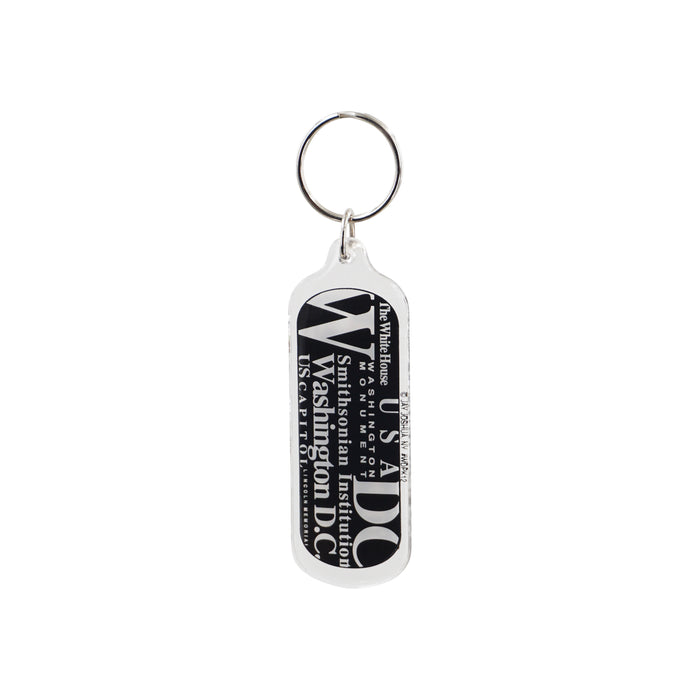 Washington D.C Lucite Keychain