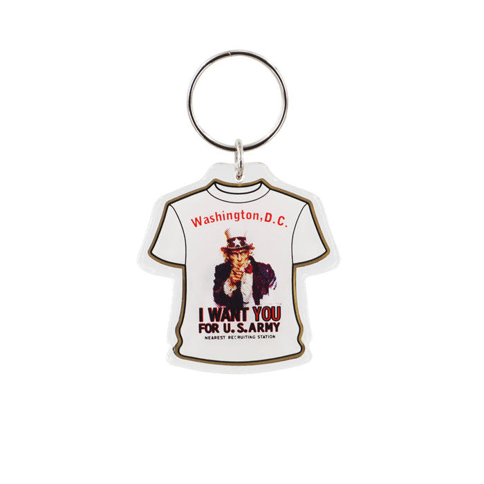 I Want You U.S. Army Lucite Keychain