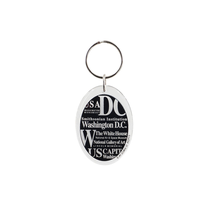 Washington D.C Lucite Keychain