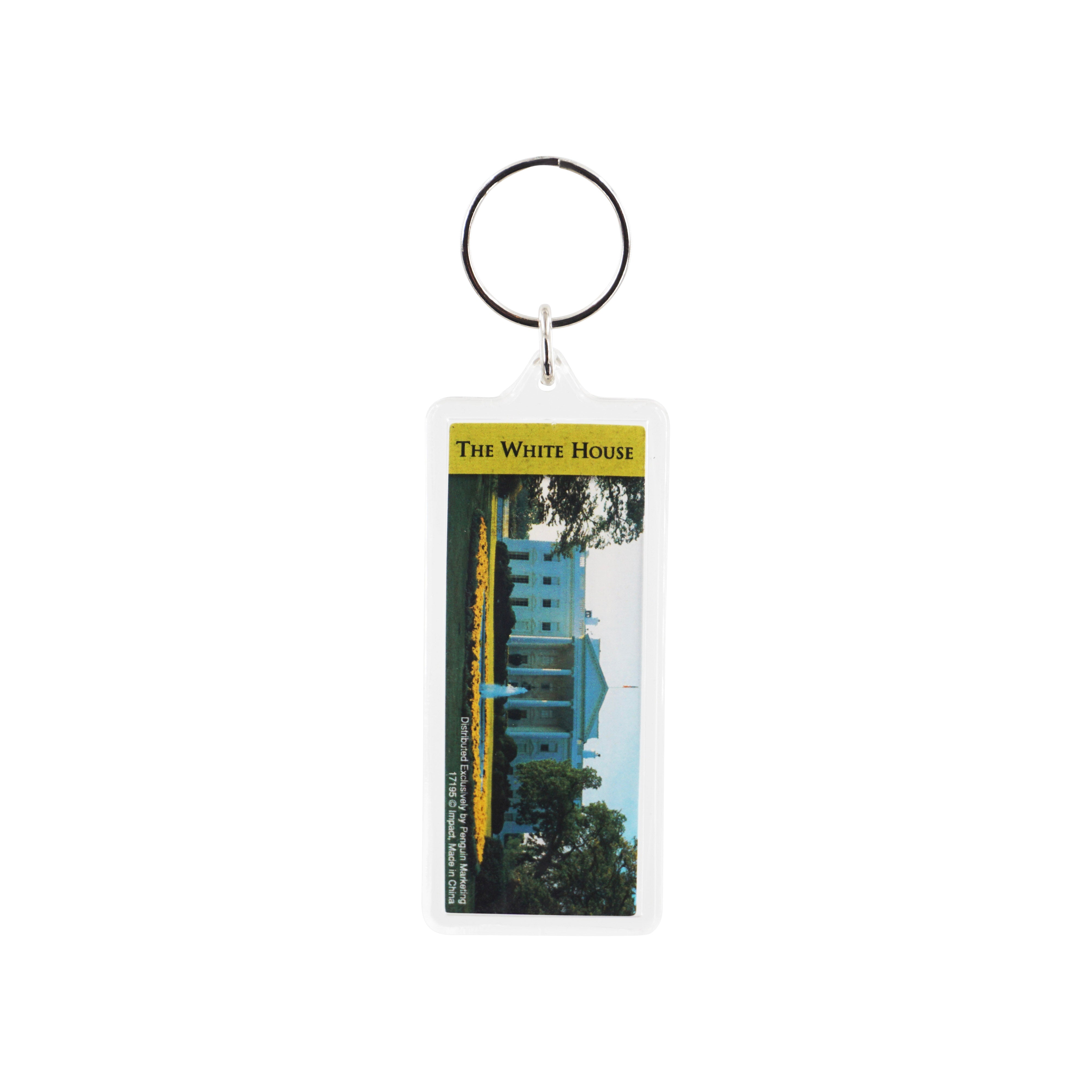 White House Lucite Keychain