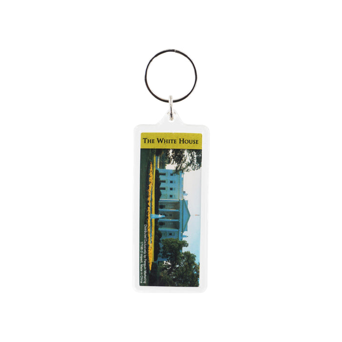 White House Lucite Keychain