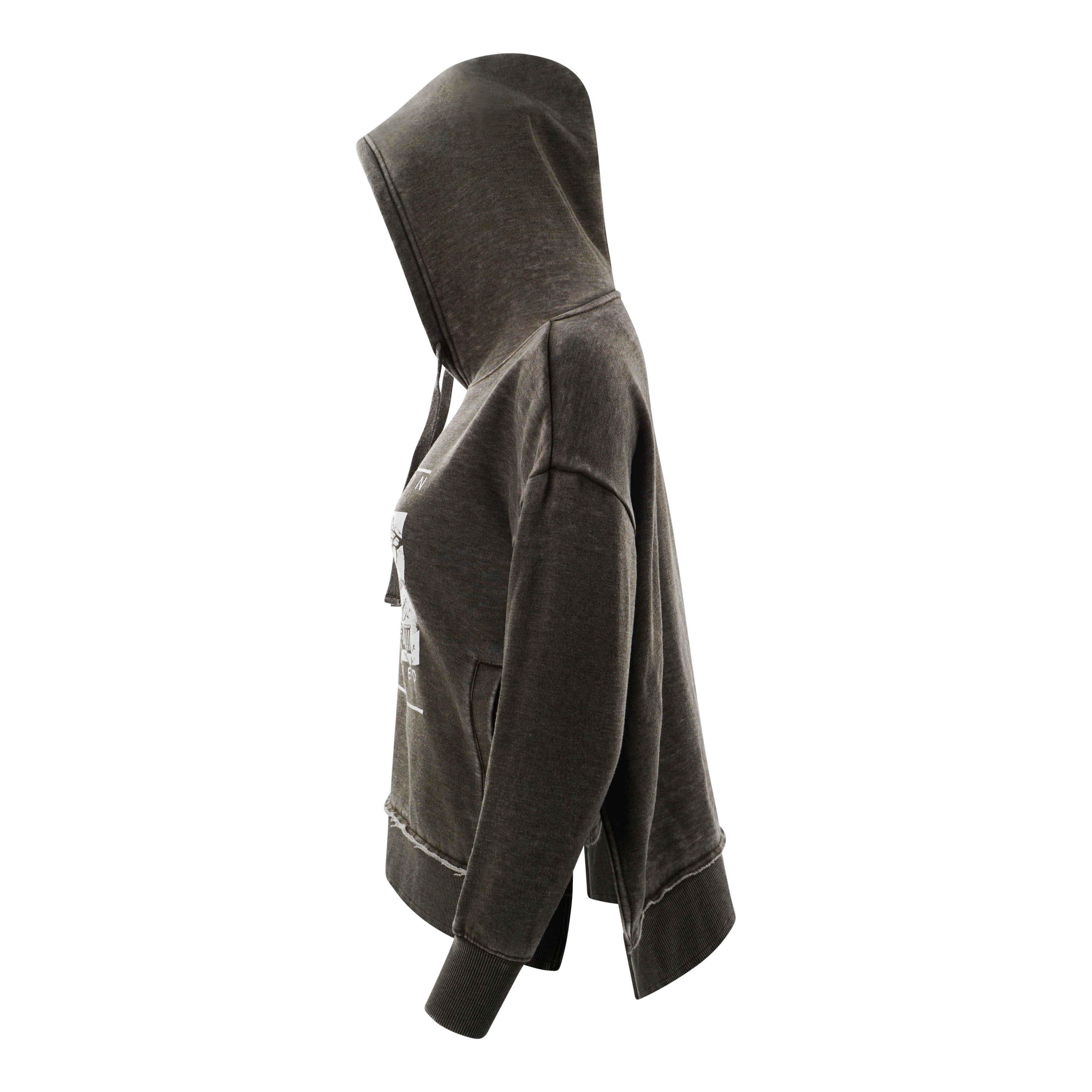 Washington DC Crop Hoodie Vintage Gray or Olive