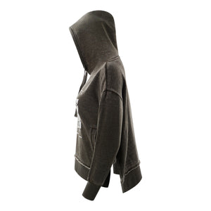 Washington DC Crop Hoodie Vintage Olive
