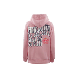 Washington DC Hoodie "Catch the Vibes" Pink