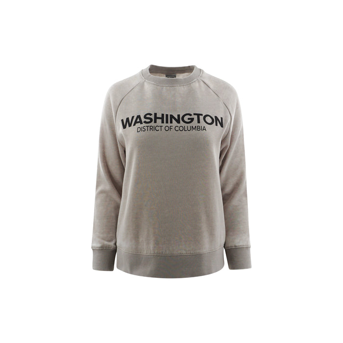 Washington DC Crewneck Ladies Vintage Gray