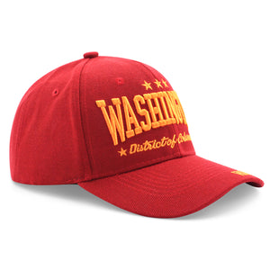 Authentic Washington DC Baseball Cap Burgundy and Gold