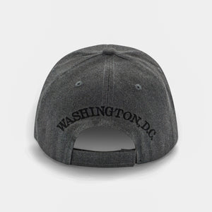 Authentic Washington DC Baseball Cap Charcoal and Black
