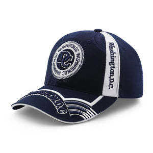 Embroidered DC Baseball Cap Navy Blue