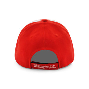 Embroidered DC Baseball Cap Red
