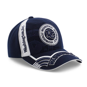Embroidered DC Baseball Cap Navy Blue
