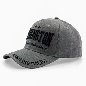 Authentic Washington DC Baseball Cap Charcoal and Black