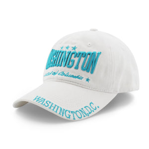 Authentic Washington DC Baseball Cap White/Turquoise