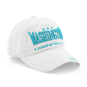 Authentic Washington DC Baseball Cap White/Turquoise