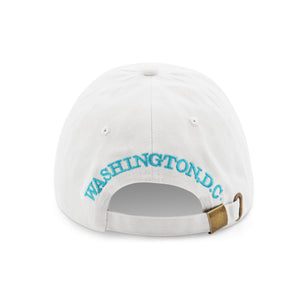 Authentic Washington DC Baseball Cap White/Turquoise