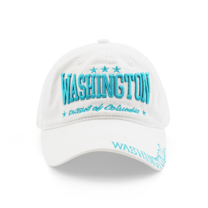 Authentic Washington DC Baseball Cap White/Turquoise