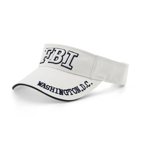 White FBI Sun visor